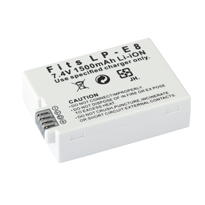 LP E8 LP-E8 pil 1500mah Canon EOS Rebel T3i T2i T4i T5i 600D 550D 650D 700D öpücük X5 X4 X6 X7 X7 8 dijital piller