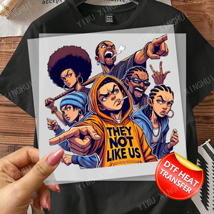 عالية الجودة الحديد على نقل تصاميم نقل Dtf جاهزة للضغط نقل الطباعة مخصص نقل الحرارة ملصق للتيشيرتات - Product Image 1