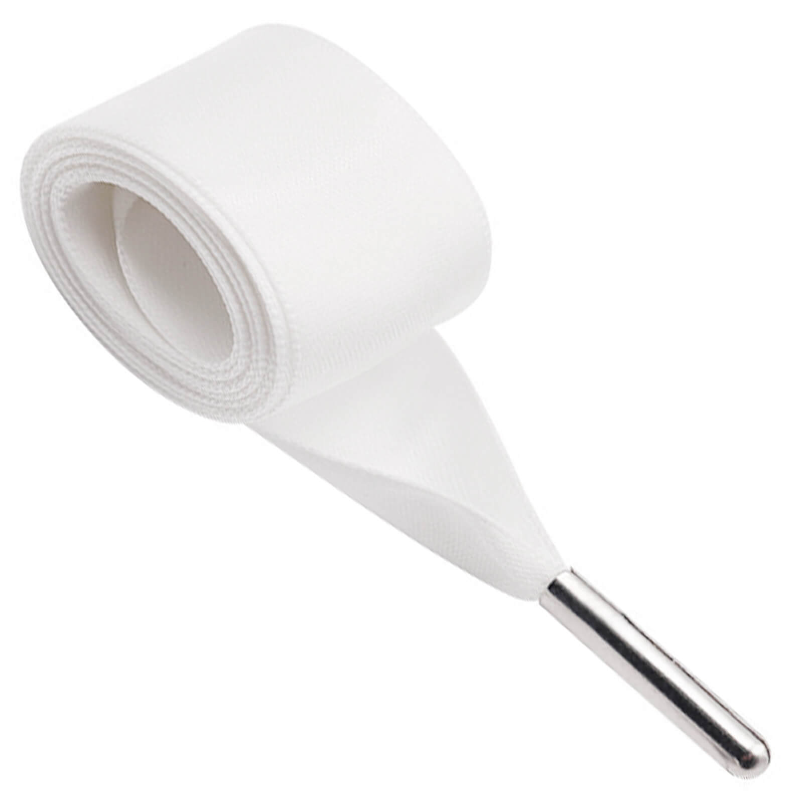 02 Blanc avec embouts en métal argenté