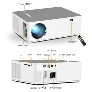高对比度全高清1080P支持4K连接多个接口用于家庭影院投影仪 - Product Image 4