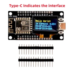 Placa DE DESARROLLO ESP8266 Serial CH340G con 0,96 nodos Mcu Tipo-C Interfaz Micro USB Módulo Wifi Pantalla OLED - Product Image 3