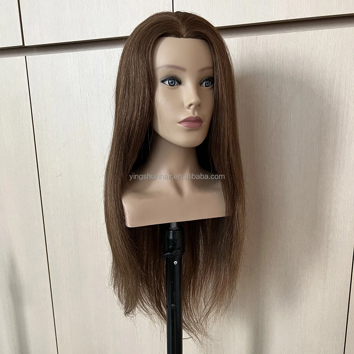 mannequins de cheveux d'épaule bruns