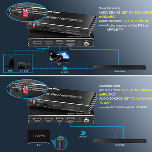 8k hdmi <strong>Switch</strong> 4k ARC/eARC(Soundbar) 4 <strong>Input</strong> <strong>1</strong> <strong>Output</strong> hdmi <strong>Switch</strong> Splitter <strong>Kvm</strong> Dp Multi View Video Usb <strong>2</strong> Port hdmi <strong>Kvm</strong> <strong>Switch</strong>