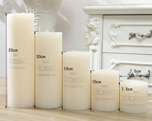 Benutzer definierte Duft Soja Wachs Säule Kerzen Rauch lose Beleuchtung für Diwali Weihnachten Halloween-Partys - Product Image 6