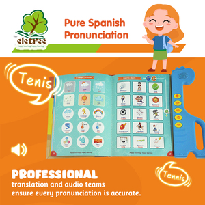 My First 100 Words Spanish <strong>English</strong> Bilingual Visual Dictionary Speak Books Kids Intelligence Education Touch Reading Study Book - Product Image 5