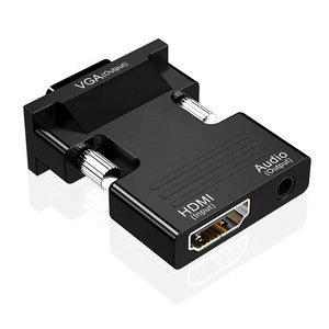 镀金Hdmi至Vga适配器公母电脑连接器显示器电缆1080P Hdmi至Vga适配器 - Product Image 2