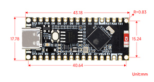 ESP32-S3-Nano scheda di sviluppo basata su ESP32-S3R8 compatibili con Ardu Nano ESP32