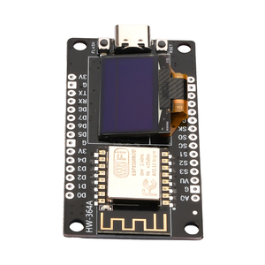 NodeMCU ESP8266 geliştirme kurulu ile 0.96 inç OLED ekran CH340G ESP-12F WiFi modülü Arduino için TYPE-C USB/Micropython