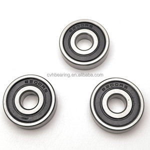 Cuscinetti sigillati in gomma nera 6200RS 10x30x9mm ad alta velocità cuscinetto a sfera profondo del motore 6200-2RS cuscinetti 6200 2RZ - Product Image 5