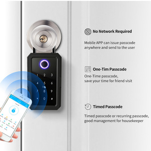 Dış mekan duvar tipi su geçirmez güçlü parmak izi kodu akıllı bluetooth Pad kilit anahtarı kilit kutusu Tuya ttlock App - Product Image 5