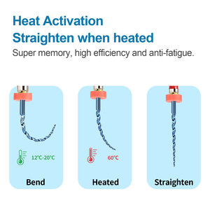 ग्लिन एंडो फ़ाइलें गर्मी सक्रिय निटी नीले रोटरी बेबी डेंटल ड्रिल उपकरण और सहायक उपकरण बाल चिकित्सा दंत चिकित्सा दंत ड्रिल और सहायक उपकरण - Product Image 4