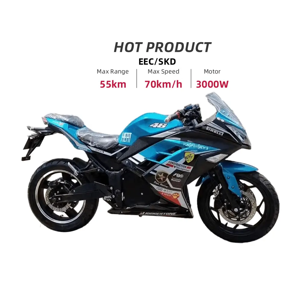 XRZ CEE Oferta Especial Venda Quente de Alto Desempenho 3000w 72v Cidade Esporte Motocicleta De Rua Elétrica Para Adulto