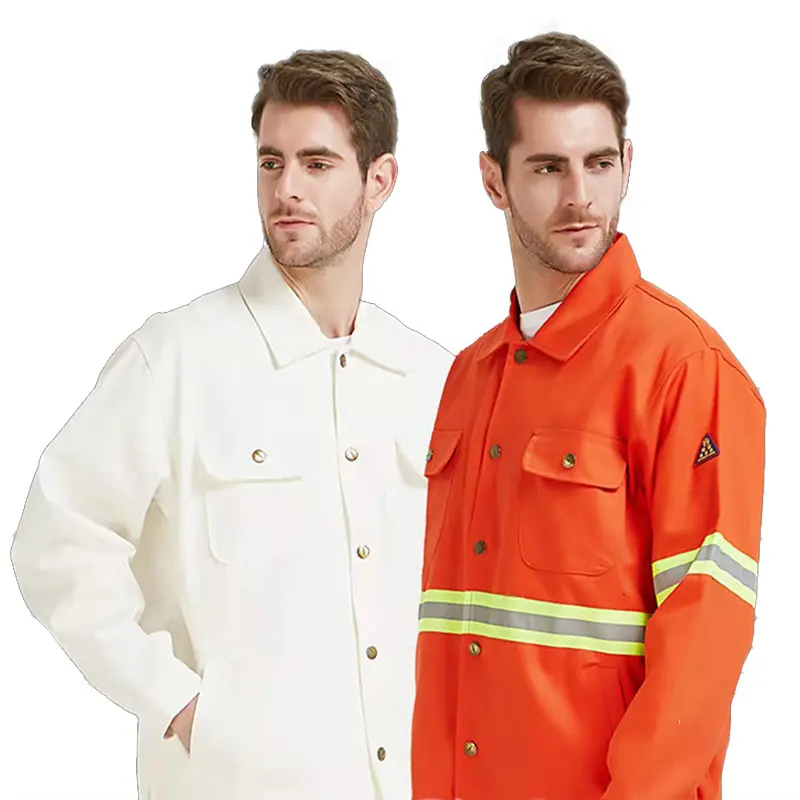 अनुकूलन कपास आग Retardant चिंतनशील स्ट्रिप्स वेल्डिंग के साथ काम कपड़े कपड़े