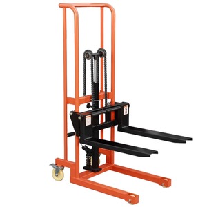 Apilador de carga y descarga accionado por transpaleta hidráulica Manual de nueva condición con plataforma de elevación eléctrica para carretilla elevadora - Product Image 1