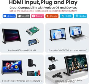 Schermo IPS Ultra ampio da 10.1 pollici 1280*800 Display LCD capacitivo per Monitor Touchscreen Raspberry Pi 4