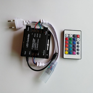 24 44 Key Infrared High Voltage <strong>Controller</strong> AC 110V 220V <strong>IR</strong> <strong>Remote</strong> <strong>Controller</strong> RGB Color Changing Wireless LED <strong>Controller</strong> - Product Image 3