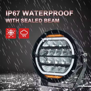 Araç aydınlatma sistemi, yeni 5/7/9 inç LED sürüş işıkları beyaz Amber DRL süper parlak LED İş işık oto kamyon için - Product Image 4
