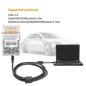 Openport 2,0 J2534 ECU Flash con Dongle V1.2 y OBD2 Jumper Breakout Tricore Cable conjunto completo de herramienta de programación ECU - Product Image 6