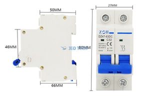 Disyuntor de circuito en miniatura 2P DC 1000V Disyuntor en miniatura 32A 40A 50A 60A 63A 100A 120A Disyuntor en miniatura - Product Image 6