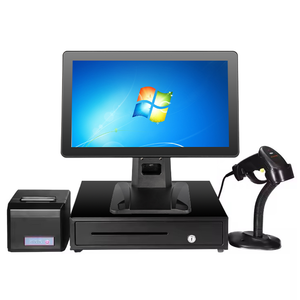 Windows 10 Настольный Pos терминал Ресторан Epos точки продаж устройство с двумя экранами