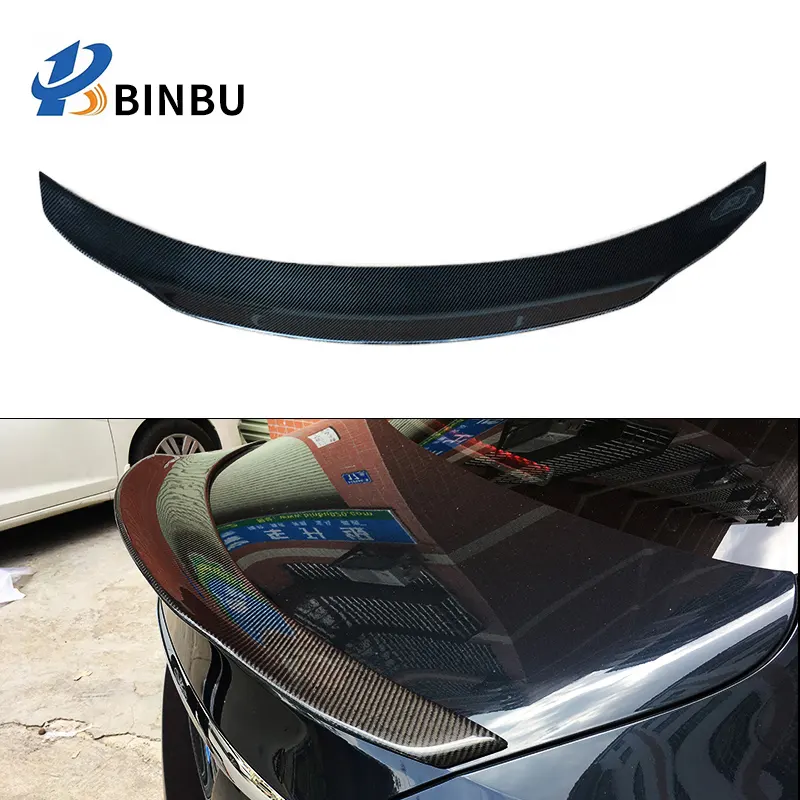 carbon fiber FOR Mercedes Benz C class w205 rear spoiler tail PSM style 4 door Car modification and upgrading kit2015-2019