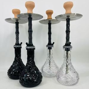 ロシアシーシャナイロンステンレス鋼スモークシーシャセットボックス梱包パンダ水ギセル工場卸売