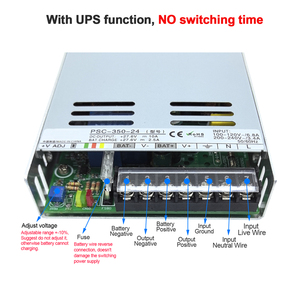 新しい350W 12V 20A UPS/充電機能スイッチング電源入力110/220vacバッテリー充電器出力13.8vスイッチ遅延時間なし - Product Image 6