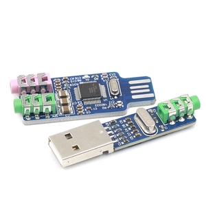 5VPCM2704ミニUSBDAC HIFI USBサウンドカードUSBパワーDACデコーダーボードモジュール (Raspberry Pi16ビット用) - Product Image 1