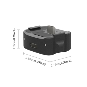 Puluz แท่น PU897B USB-C/Type-C, แท่นอลูมิเนียมอัลลอยฐานชาร์จตั้งโต๊ะสำหรับ DJI Osmo Pocket 3 Mounts - Product Image 3