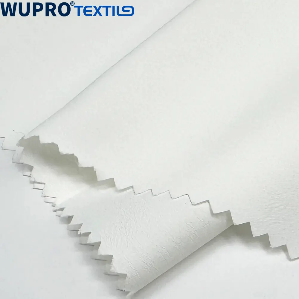 Printtek tecido jacquard 100% poliéster branco personalizado para atacado tecido pongee estampado à prova d'água