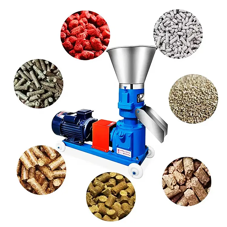 Shengjia 150-200kg por hora Máquina de pellets de alimentación animal Precio Máquina pequeña Uso doméstico Molino de pellets de alimentación animal