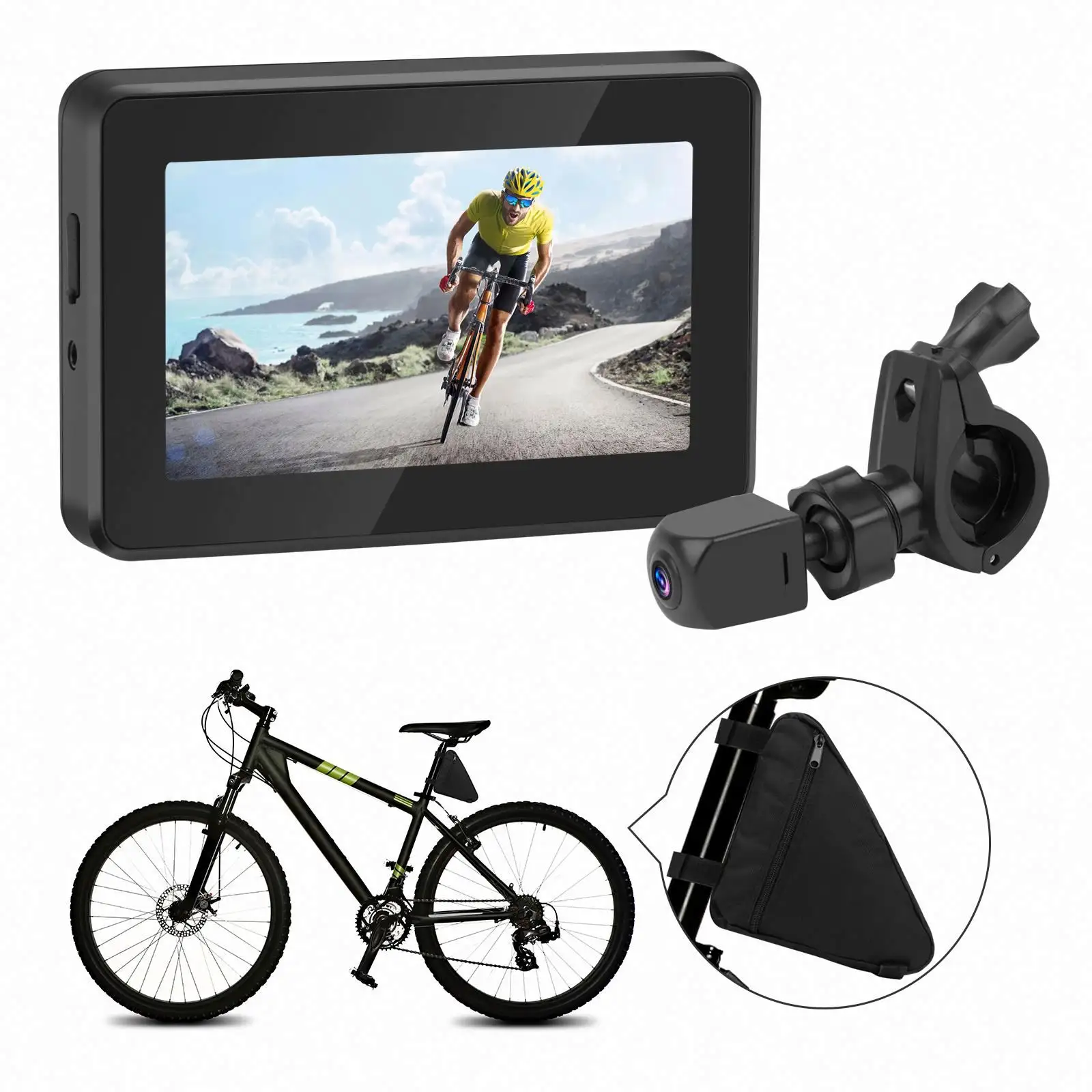 Bicycle Accessories Cycling Adjustable 180 night vision Minute Surface Mirror Electric Moto Moped Rearview Bike Mirror