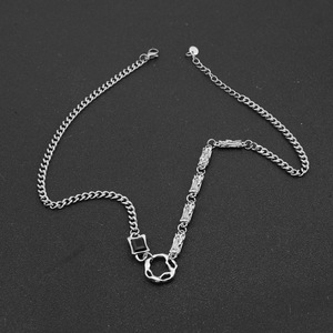カラーボーンチェーンパーソナリティシンプルでハンサムなメンズヒップホップニュートラルスタイルのネックレス - Product Image 3