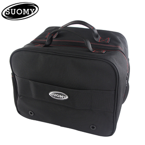 Suomy กระเป๋าหมวกกันน็อคสำหรับขี่มอเตอร์ไซค์, กระเป๋าทรงสั้นสีดำมีซิปกระเป๋าเก็บของได้สะดวก - Product Image 3