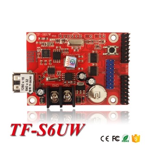 TF-S6UW0 led display screen control card porta USB e wifi led scheda controller a colori singola e doppia per interni ed esterni - Product Image 3