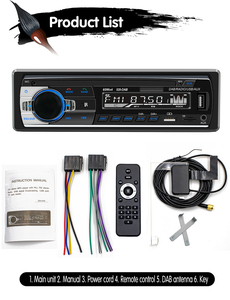 1din <strong>Car</strong> Radio MP3 Player with DAB RDS AM Function BT/FM/USB/AUX <strong>Car</strong> Stereo <strong>Audio</strong> for Universal <strong>Car</strong> - Product Image 6