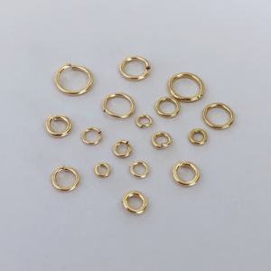 14k黄金填充跳环开启闭合开口环珠宝制作用品永久珠宝发现组件配件
