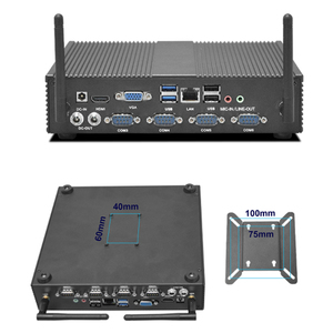 Procesador Mini PC Core i5/i7 sin ventilador de alto rendimiento preinstalado con Windows 11 6 Interfaces COMS Pago de supermercado - Product Image 6