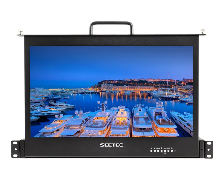 SEETEC-Monitor de montaje en estante para estudio de transmisión, 17,3 pulgadas, Full HD, 3G-SDI, HDMI, 1RU