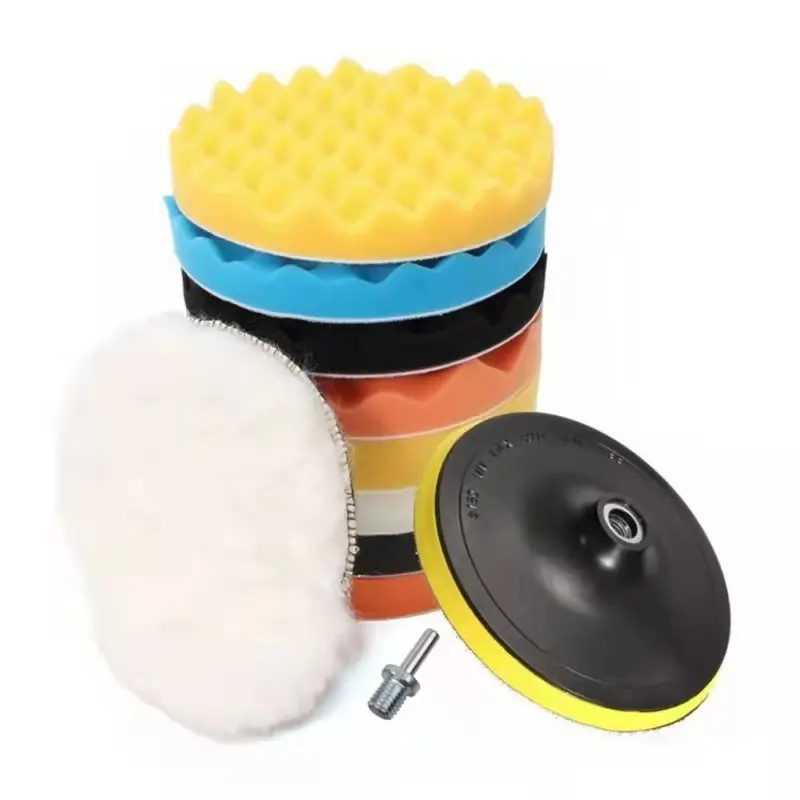 Almohadilla de espuma de esponja para pulir, 125mm, para detalles de coche