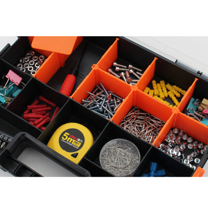 15 Fach Interlocking Kunststoff Werkzeug <span class=keywords><strong>Organizer</strong></span> Box Schraube Nagel Kleinteil Aufbewahrung koffer mit Trennwänden - Product Image 5