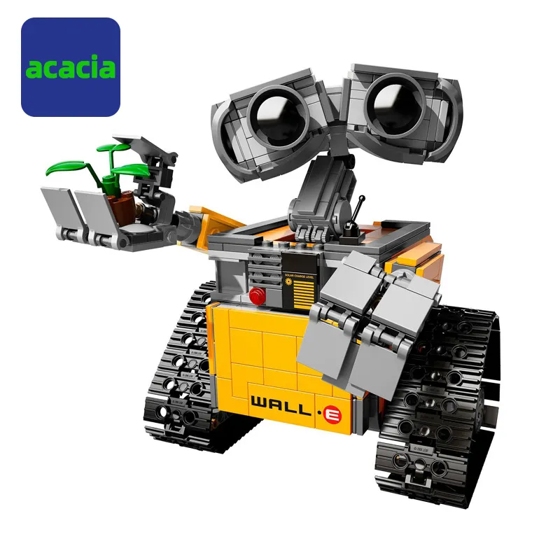 687 Uds WALL E The Robot de alta tecnología DIY bloques de construcción Idea figuras modelo Compatible juguetes educativos para niños