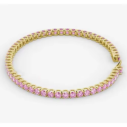 Argento 925 rosa 5mm Oro