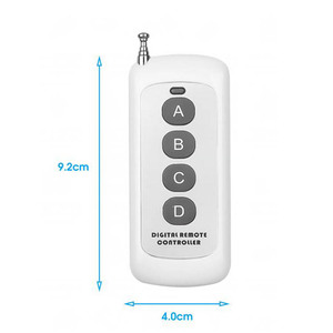 Long Range 433MHz RF Wireless-Fernbedienung EV1527 mit 4 Tasten Silikon tastatur für Home Gate Garagentore - Product Image 4