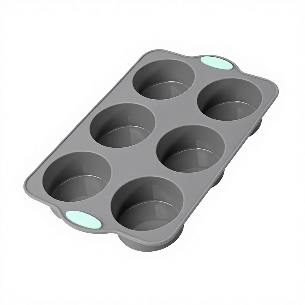 Gris y verde - 2 colores 6 en 1 muffin