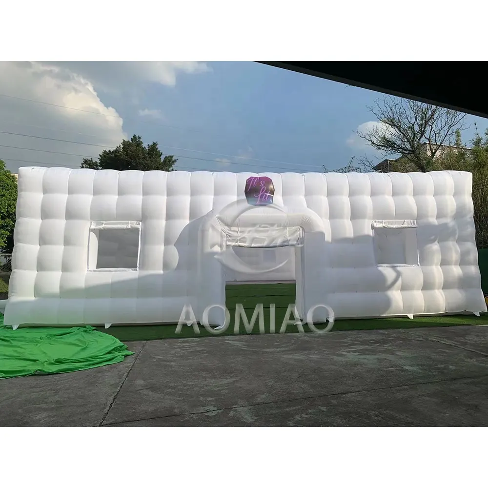 Индивидуальные коммерческие кубические Свадебные мероприятия надувная палатка для вечеринок со светодиодной подсветкой