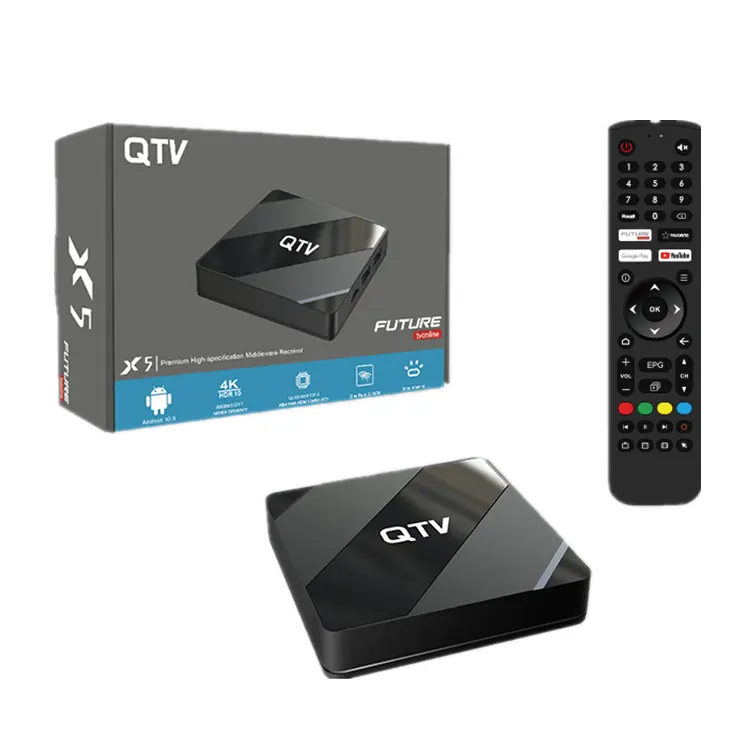 QTV X5 Android 10.0 Set-Top-Box Mytv online IP-TV-BOX H616 2 GB RAN 8 GB ROM Media-Player Zukunftsfernsehen online