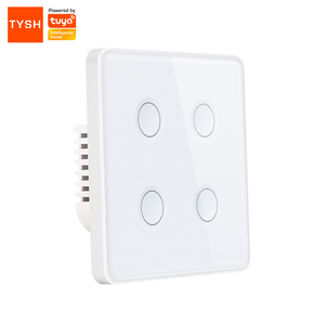 Tuya TYSH 1/2/3/4ギャングTuyaスマートスイッチUSEU標準Alexa音声制御タッチガラスウォールワイヤレスWiFiスマートライトスイッチ - Product Image 2