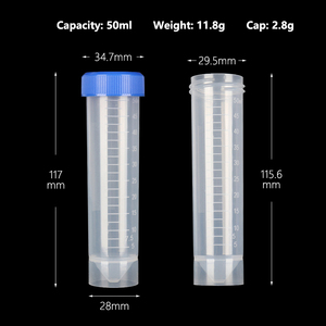 2ml 5ml 10ml 20ml 30ml 50mlコニカルVボトムラウンド液体医療検査核酸抽出チューブプラスチックPP遠心チューブ - Product Image 6