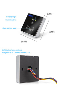 Lector de código QR con detección automática, lector de código con WiFi, 125khz, EM, Control de acceso de tarjeta de proximidad, HM30-ID - Product Image 5